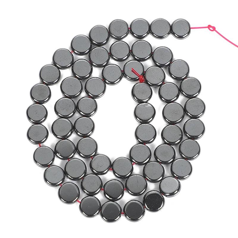 Hematite Beads Natural Stone Round Loose Beads DIY Bracelet 4-10mm