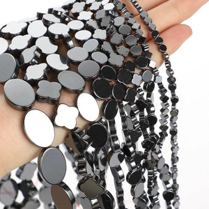Hematite Beads Natural Stone Round Loose Beads DIY Bracelet 4-10mm