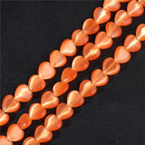8MM Heart Cat Eye Stone Opal Spacer Beads for Jewelry Making