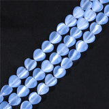 8MM Heart Cat Eye Stone Opal Spacer Beads for Jewelry Making