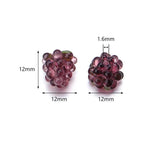 2pcs Lampwork Raspberry Beads for Charms Pendant Necklace Bracelet DIY