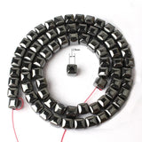 Natural Hematite Stone Spacer Big Hole Beads 15'' Strand