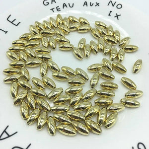 Metal luster Olive DIY Beads for Jewelry Making