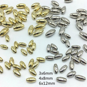 Metal luster Olive DIY Beads for Jewelry Making