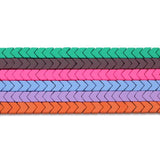 6x3mm Arrow Shape Spacer Matte Rubber Hematite Loose Beads