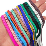 6x3mm Arrow Shape Spacer Matte Rubber Hematite Loose Beads