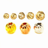 Metal Brass Round Spacer Beads DIY Accessories 3mm 4mm 5mm Bead Jewelry Making