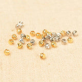 Metal Brass Round Spacer Beads DIY Accessories 3mm 4mm 5mm Bead Jewelry Making