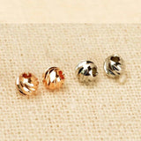 Metal Brass Round Spacer Beads DIY Accessories 3mm 4mm 5mm Bead Jewelry Making