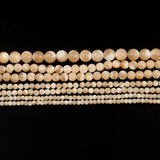 Mother Of Pearl Trochus Top Shell Beads 2-6 MM Stone Beige for Jewelry Making