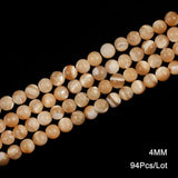 Mother Of Pearl Trochus Top Shell Beads 2-6 MM Stone Beige for Jewelry Making