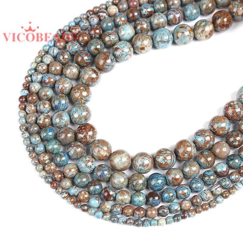 Round Crazy Lace Agates Natural Stone Beads for Jewelry Making