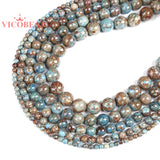 Round Crazy Lace Agates Natural Stone Beads for Jewelry Making