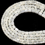 Cylindrical Natural Mother Of Pearl Shell Beads Necklace Bracelet DIY