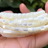 Cylindrical Natural Mother Of Pearl Shell Beads Necklace Bracelet DIY