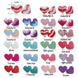 Rainbow Silicone Heart Beads for Pacifier Pen Necklace