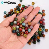 10mm Leopard Wooden Beads Natural Spacer Beads for Jewelry Making DIY