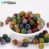 10mm Leopard Wooden Beads Natural Spacer Beads for Jewelry Making DIY