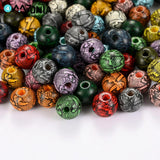 10mm Leopard Wooden Beads Natural Spacer Beads for Jewelry Making DIY
