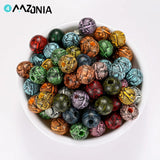 10mm Leopard Wooden Beads Natural Spacer Beads for Jewelry Making DIY