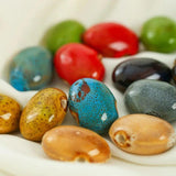 10 PCS 25x19mm Ceramic Spacer Beads for Jewelry Making