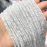3mm Moonstone Faceted Beads for Jewelry Making