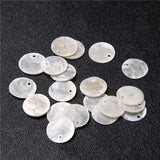 Matte Transparent Pearl Slice Shell Beads for Jewelry Making