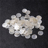 Matte Transparent Pearl Slice Shell Beads for Jewelry Making