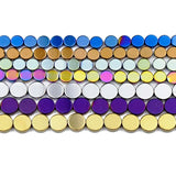 Multicolor Hematite Beads Round Coin Spacer Loose beads 15''