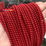 Garnet Red Jades Beads Round Spacer Beads 6 8 10mm 15''strand