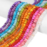 7-8mm Colorful Shell Bead Rondelle Cylindrical Shape Spacer