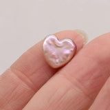 Freshwater Pearl Pendant Heart Shape Beads for Jewelry Making DIY Charm