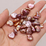 Freshwater Pearl Pendant Heart Shape Beads for Jewelry Making DIY Charm