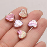 Freshwater Pearl Pendant Heart Shape Beads for Jewelry Making DIY Charm