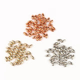 300pcs 4x8mm CCB Spacer Beads Silver Rice Shape Beads For DIY Jewelry