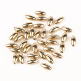 300pcs 4x8mm CCB Spacer Beads Silver Rice Shape Beads For DIY Jewelry