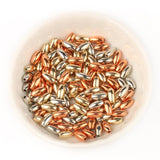 300/600pcs 4x8mm Rice Shape CCB Beads Bracelet Findings DIY Craft Supplies