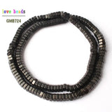 Hexagon Hematite Spacer Stone Beads for Jewelry Making 15''