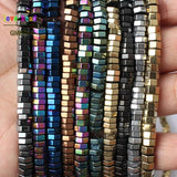 Hexagon Hematite Spacer Stone Beads for Jewelry Making 15''