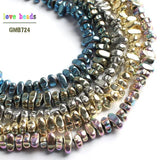 Hematite Irregular Gravel Loose Beads for Jewelry Making 15''