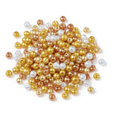 4mm 6mm 8mm Glass Pearl Beads Round Loose Bead DIY Bracelet Necklace Jewelry