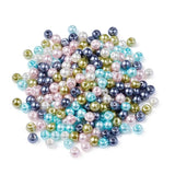 4mm 6mm 8mm Glass Pearl Beads Round Loose Bead DIY Bracelet Necklace Jewelry