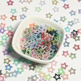 100/200pcs Multicolor Star ABS Hollow Pearl Loose Beads DIY Crafts