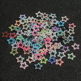 100/200pcs Multicolor Star ABS Hollow Pearl Loose Beads DIY Crafts