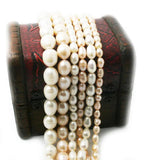 35.5cm Pink Freshwater Pearl Rice Shape Beads Strand for DIY Jewelry Making