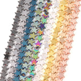Multicolor Star Shape Hematite Stone Beads Round Spacer Beads 6 8mm