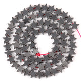Multicolor Star Shape Hematite Stone Beads Round Spacer Beads 6 8mm
