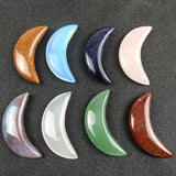 Moon Shape Cabochons Natural Semi-precious Stone for Jewelry Making