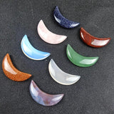 Moon Shape Cabochons Natural Semi-precious Stone for Jewelry Making