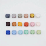 20Pcs Natural Wood Beads 12/16/20mm Geometric Spacer Loose Bead